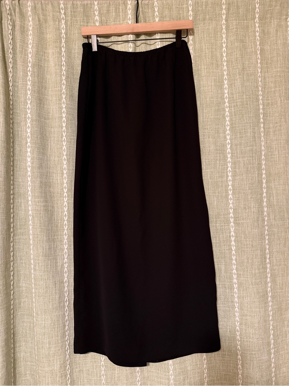Vintage Classic Black Maxi Skirt - Women's Elegant Long Skirt